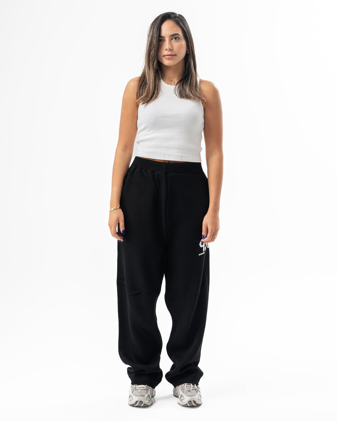 PSYCH BLACK KNITTED PANTS