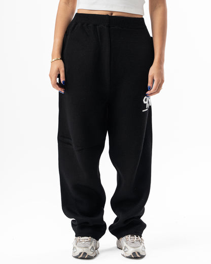 PSYCH BLACK KNITTED PANTS