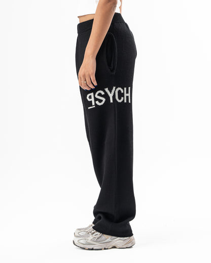 PSYCH BLACK KNITTED PANTS