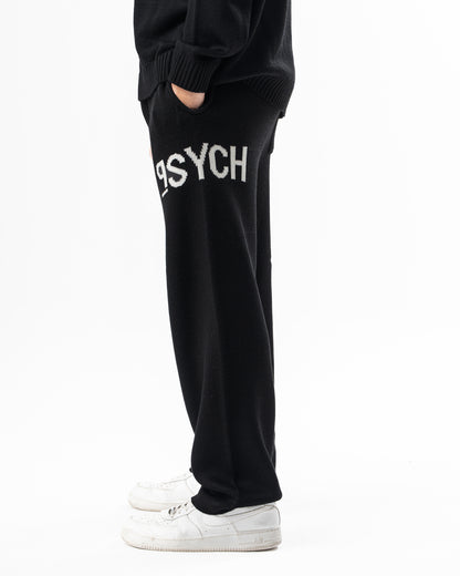 PSYCH BLACK KNITTED PANTS