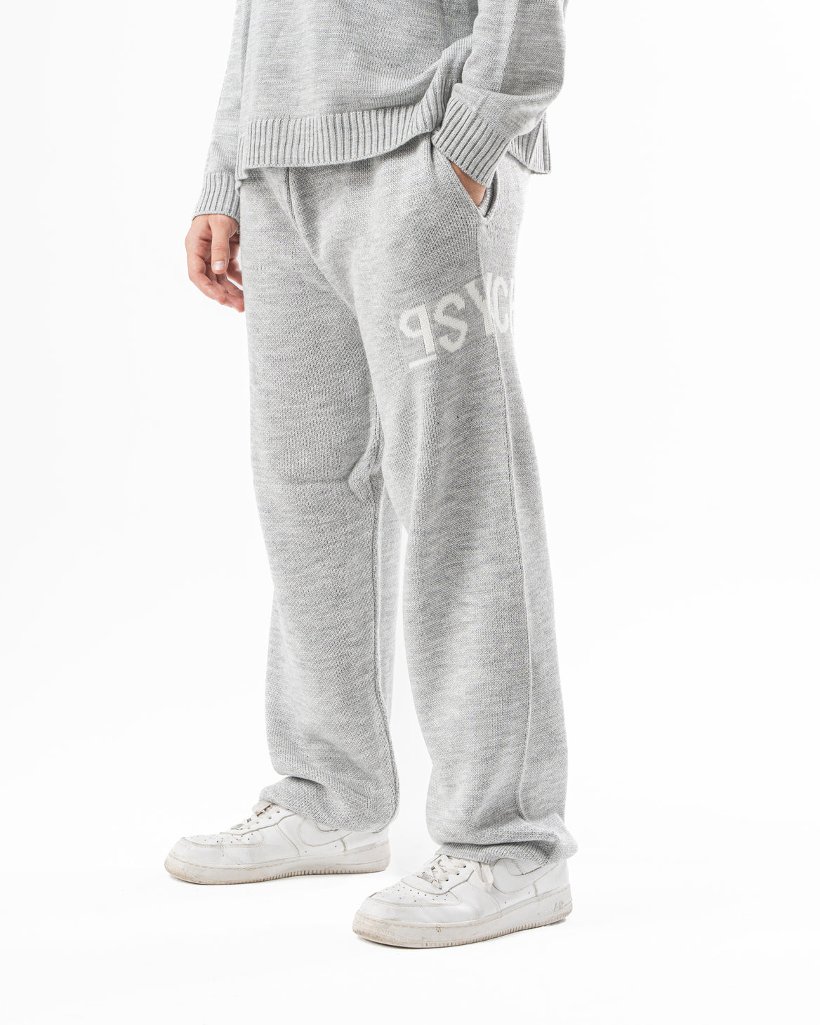 PSYCH GREY KNITTED PANTS