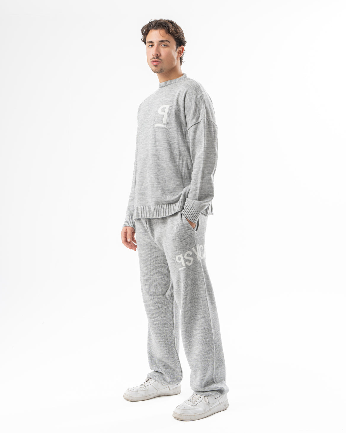 PSYCH GREY KNITTED PANTS