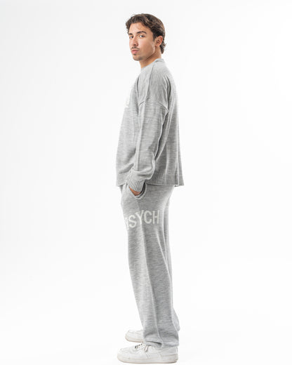 PSYCH GREY KNITTED PANTS