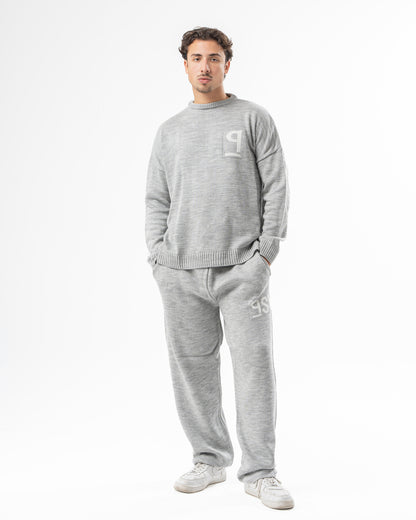 PSYCH GREY KNITTED PANTS