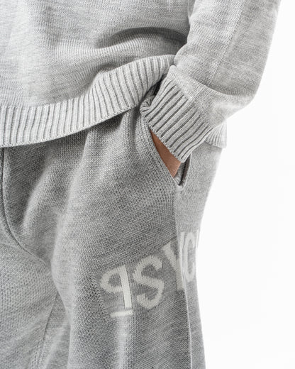 PSYCH GREY KNITTED PANTS