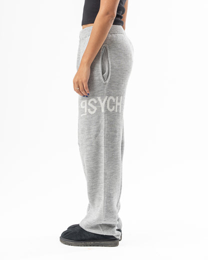 PSYCH GREY KNITTED PANTS