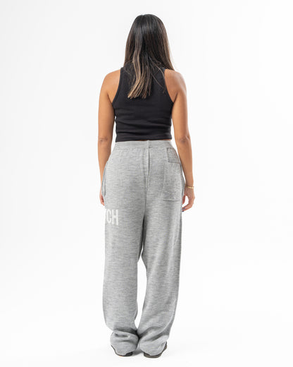 PSYCH GREY KNITTED PANTS