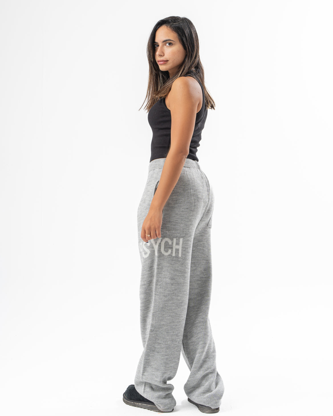 PSYCH GREY KNITTED PANTS