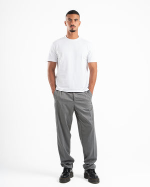 Classic Pleated Pants in Grey