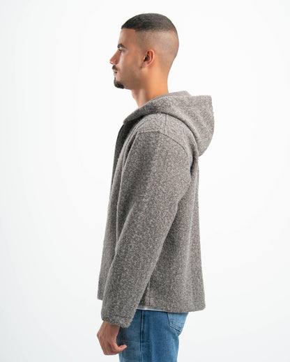 GREY MOHAIR JACKET
