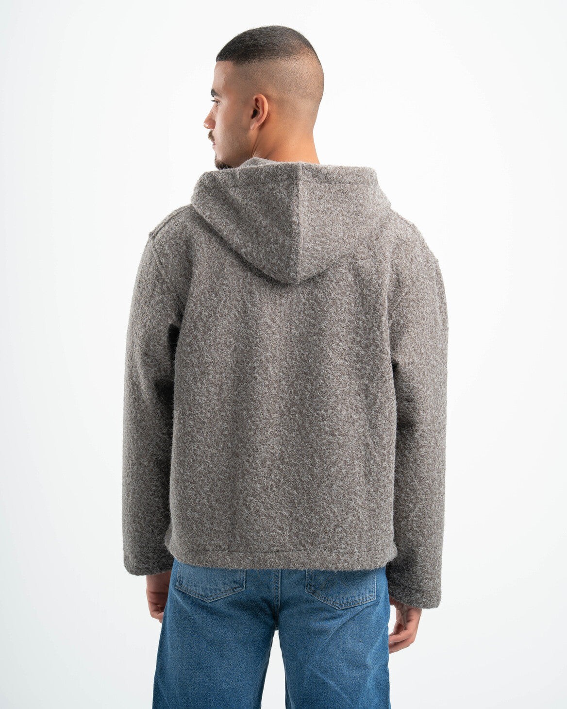 GREY MOHAIR JACKET