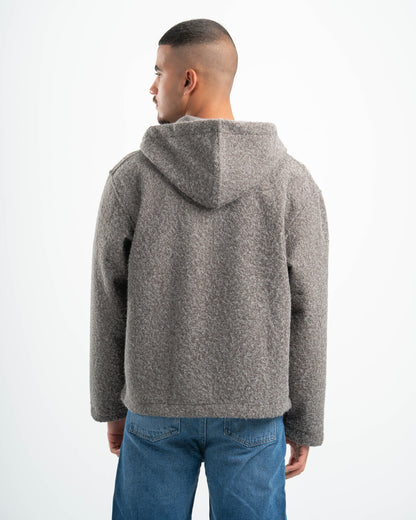 GREY MOHAIR JACKET