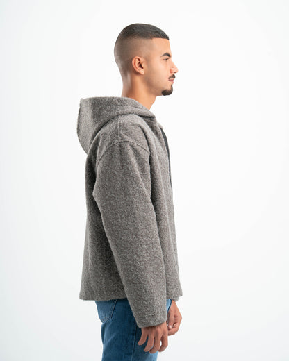 GREY MOHAIR JACKET