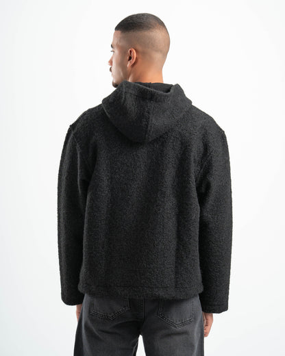 BLACK MOHAIR JACKET