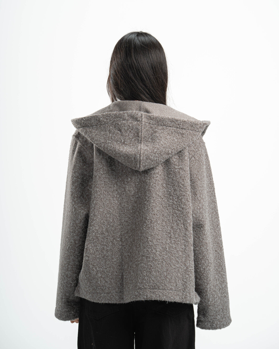 GREY MOHAIR JACKET