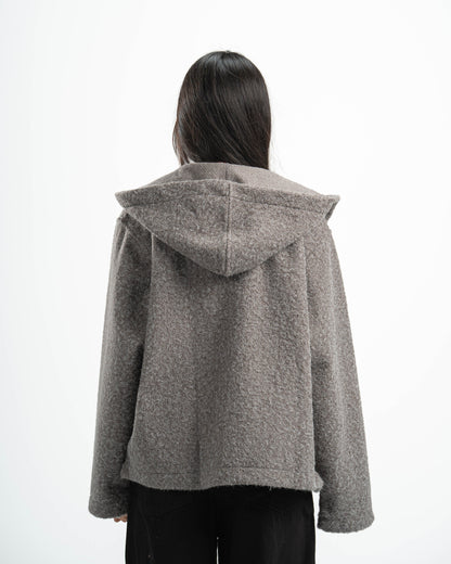 GREY MOHAIR JACKET