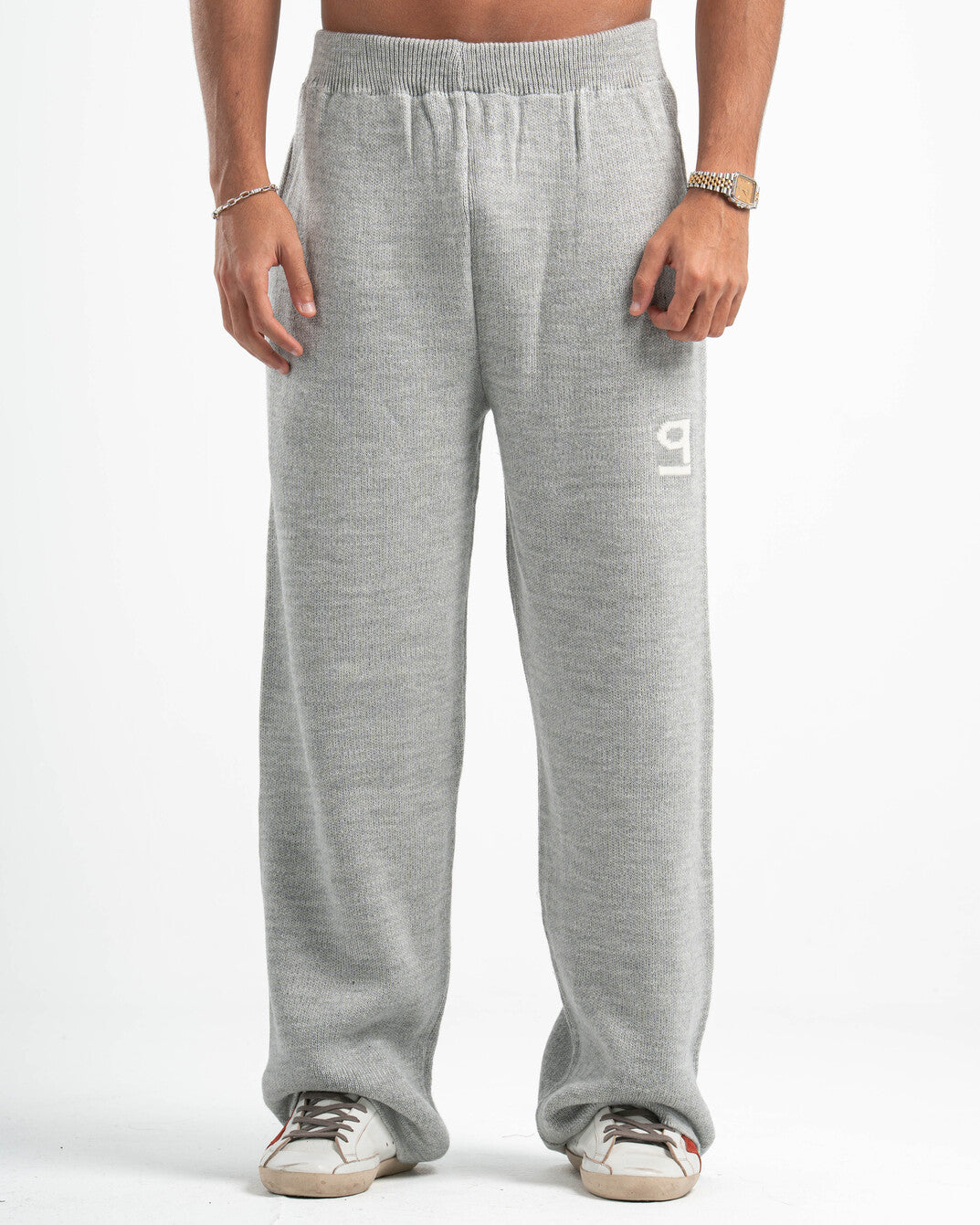 PSYCH GREY KNITTED PANTS