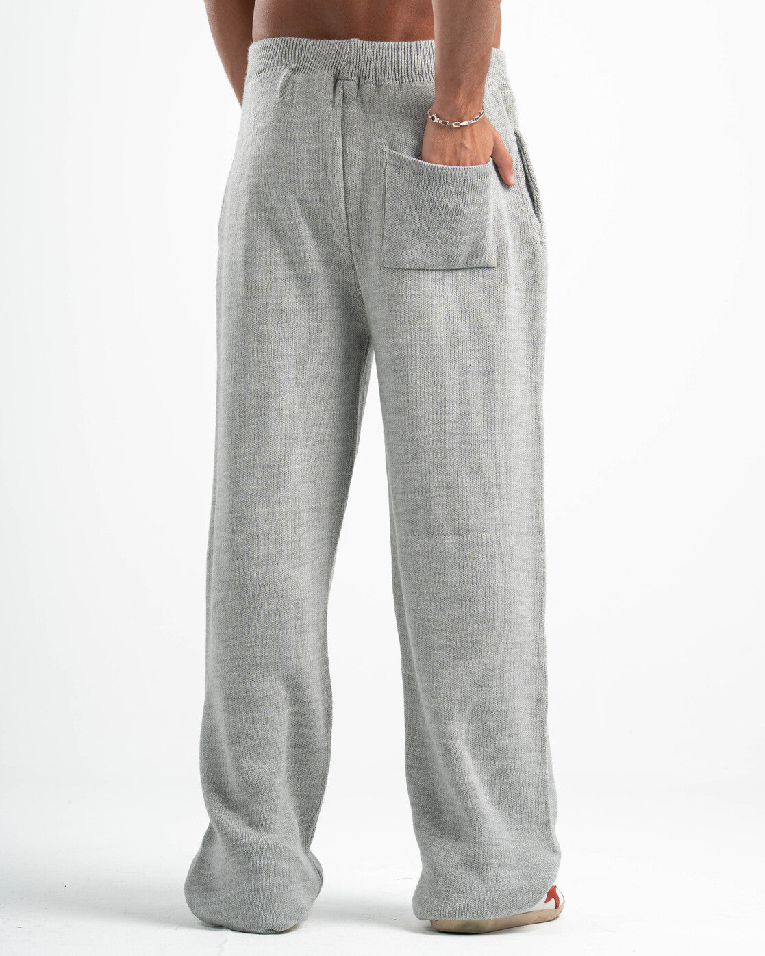 PSYCH GREY KNITTED PANTS
