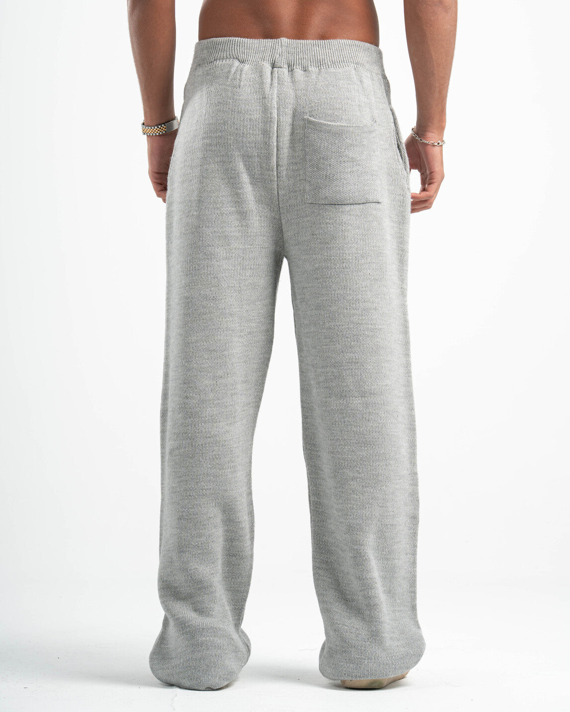 PSYCH GREY KNITTED PANTS