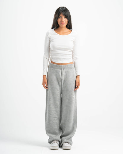 PSYCH GREY KNITTED PANTS