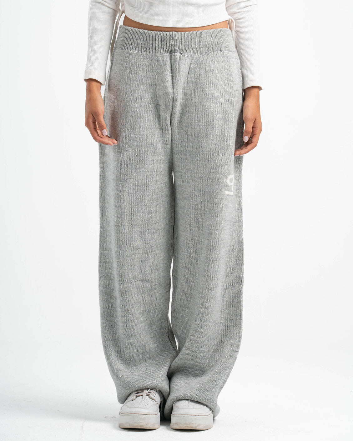 PSYCH GREY KNITTED PANTS