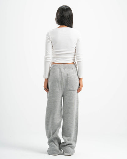 PSYCH GREY KNITTED PANTS
