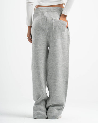 PSYCH GREY KNITTED PANTS