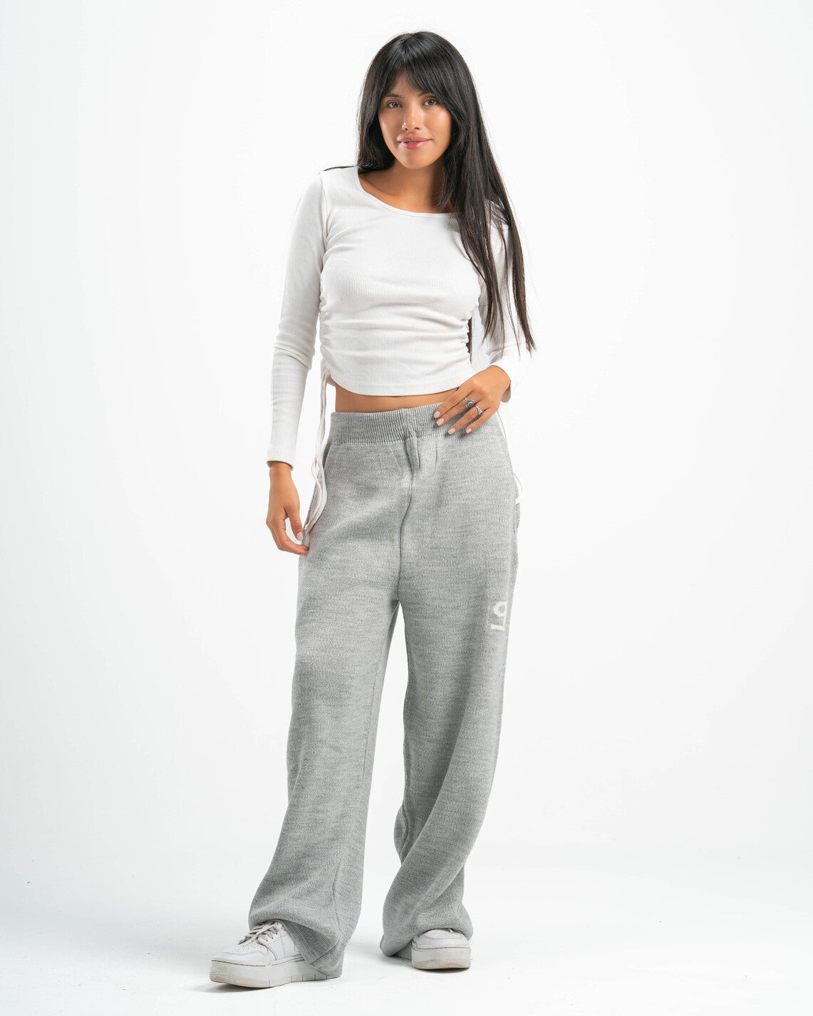 PSYCH GREY KNITTED PANTS