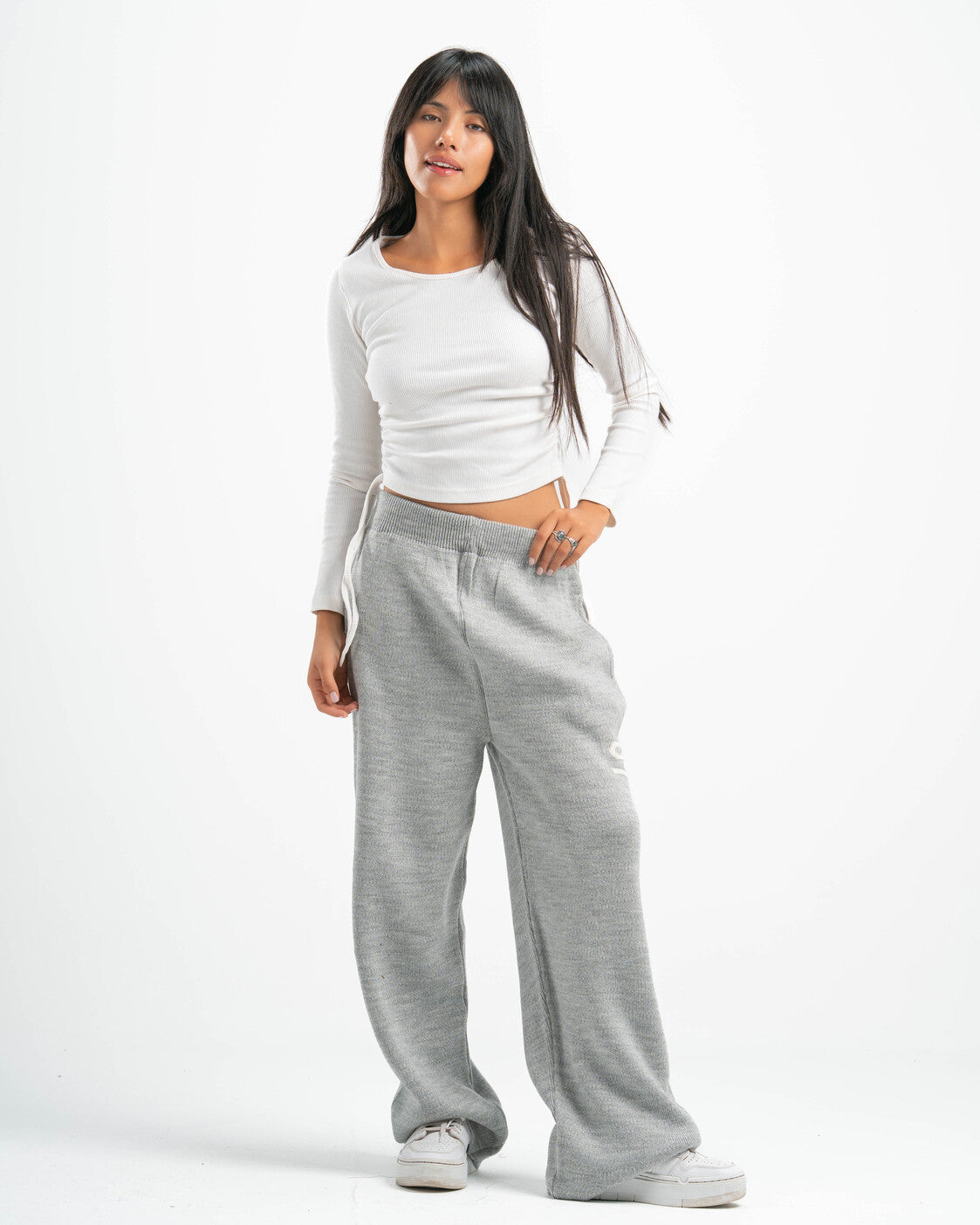 PSYCH GREY KNITTED PANTS