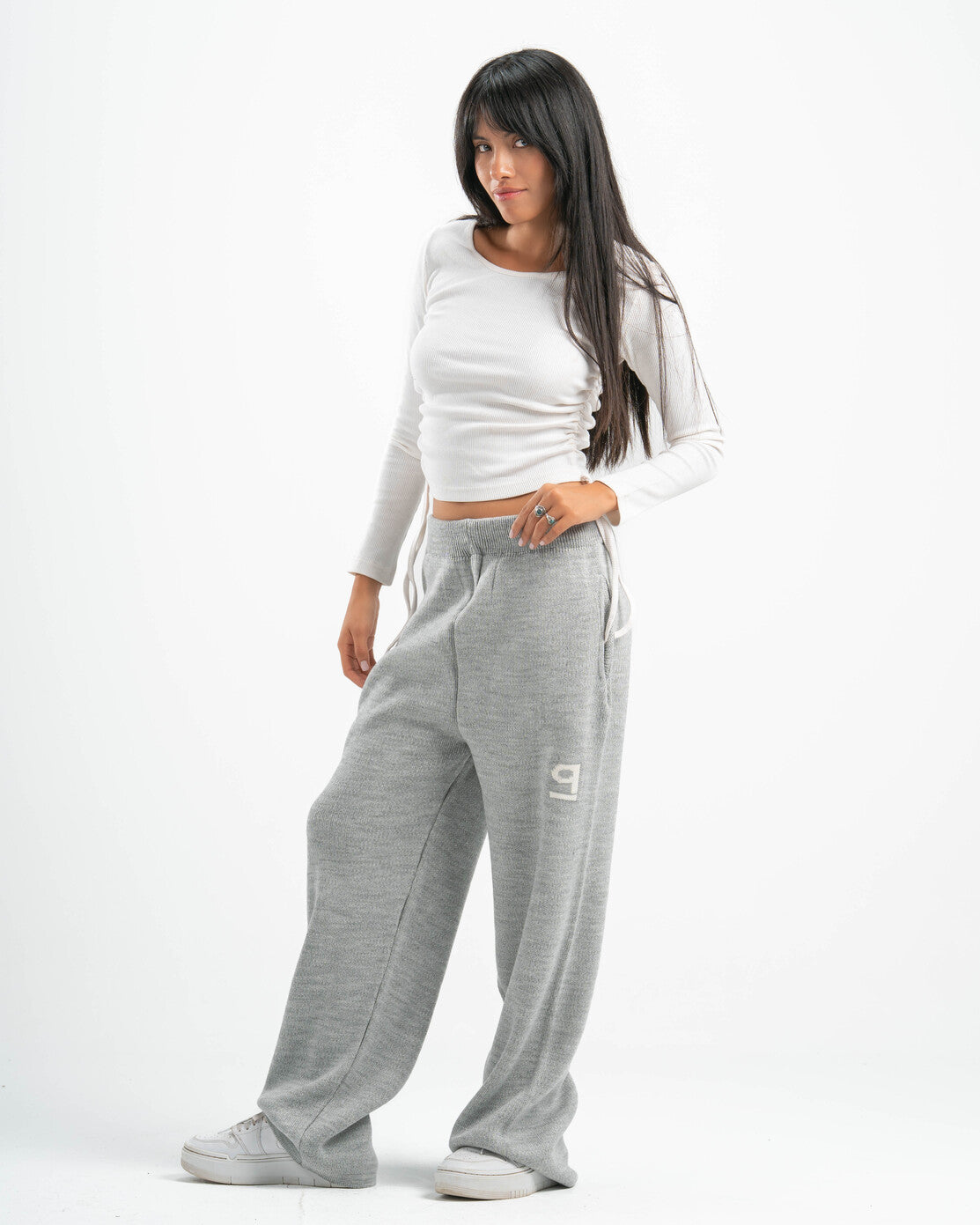PSYCH GREY KNITTED PANTS