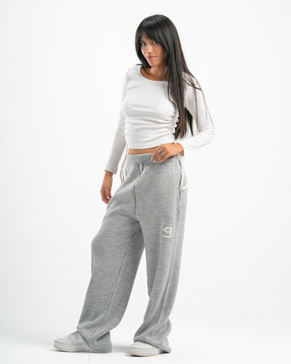 PSYCH GREY KNITTED PANTS