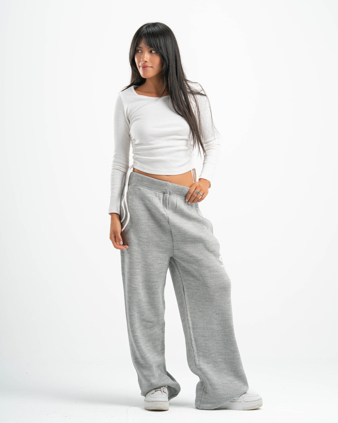 PSYCH GREY KNITTED PANTS