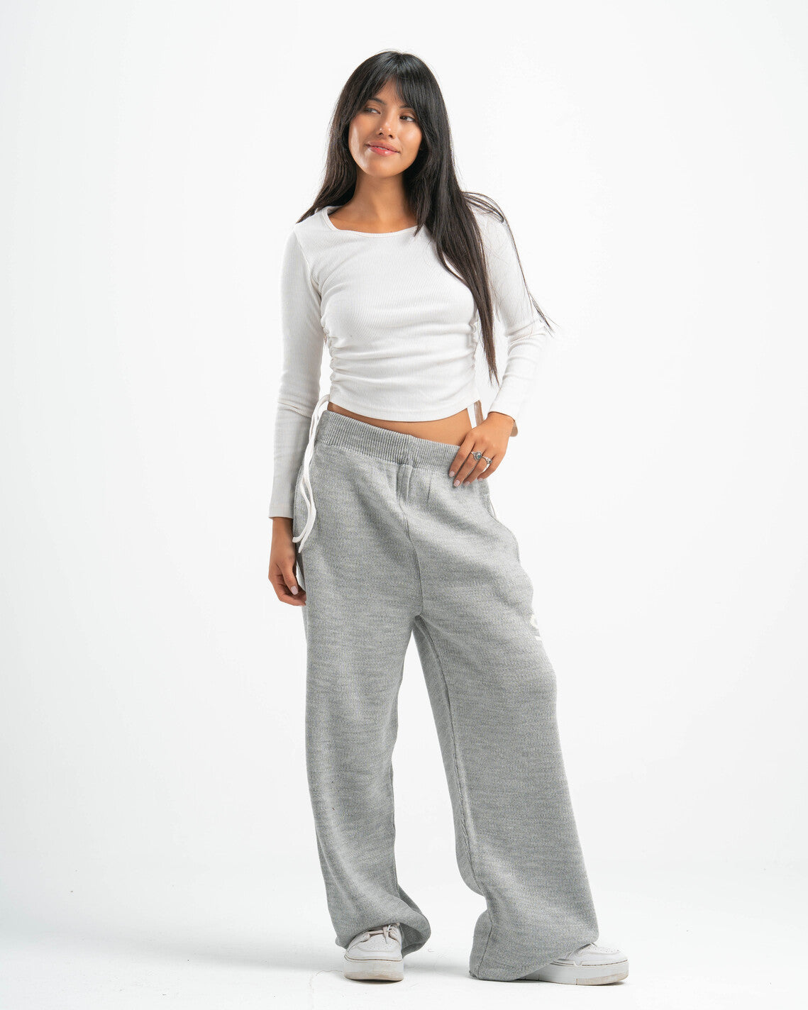 PSYCH GREY KNITTED PANTS