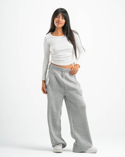 PSYCH GREY KNITTED PANTS