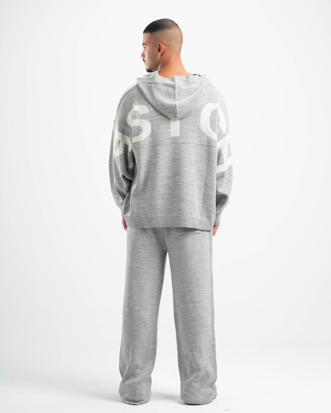 PSYCH GREY KNITTED PANTS