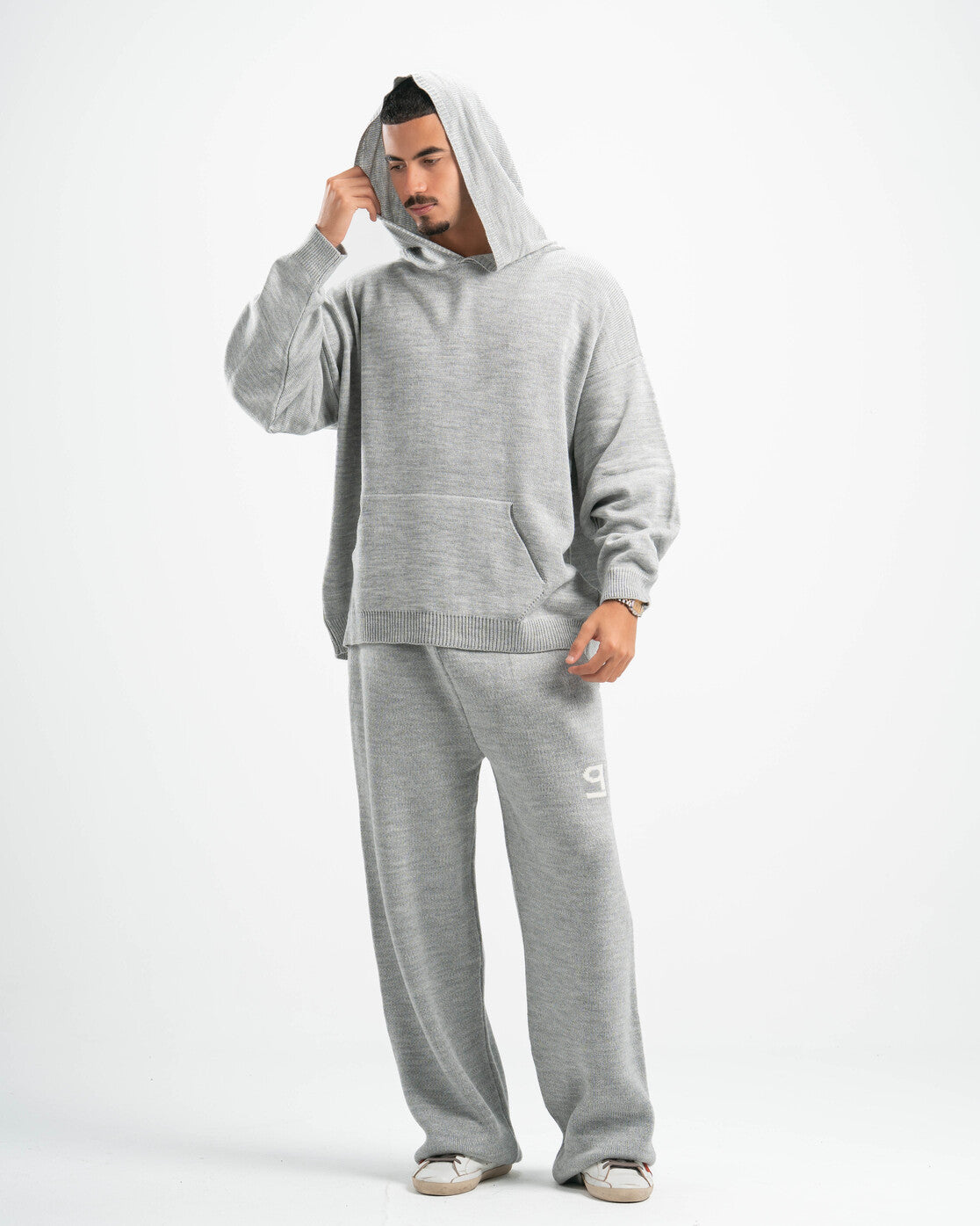 PSYCH GREY KNITTED PANTS