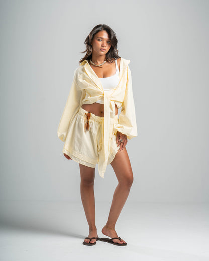YELLOW COASTAL SHORTS