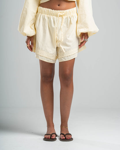 YELLOW COASTAL SHORTS