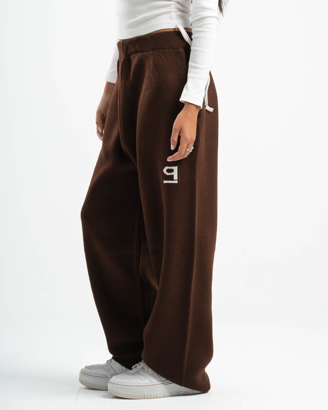 PSYCH BROWN KNITTED PANTS