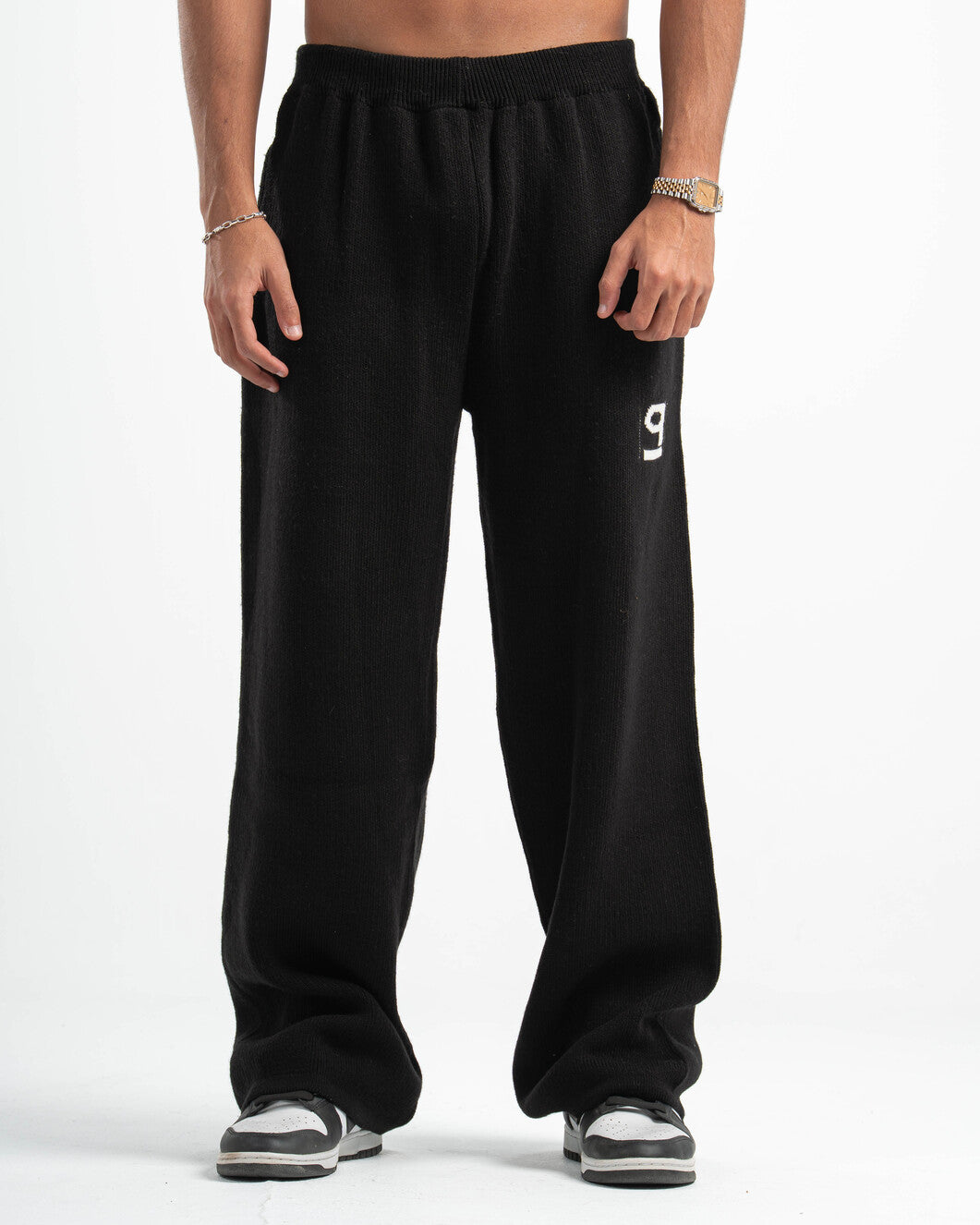 PSYCH BLACK KNITTED PANTS