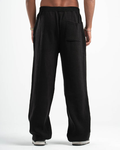 PSYCH BLACK KNITTED PANTS