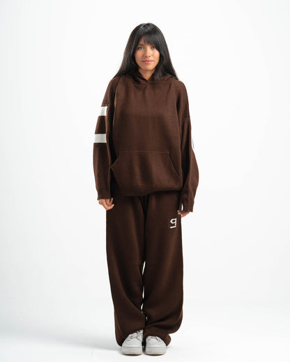 PSYCH BROWN KNITTED PANTS