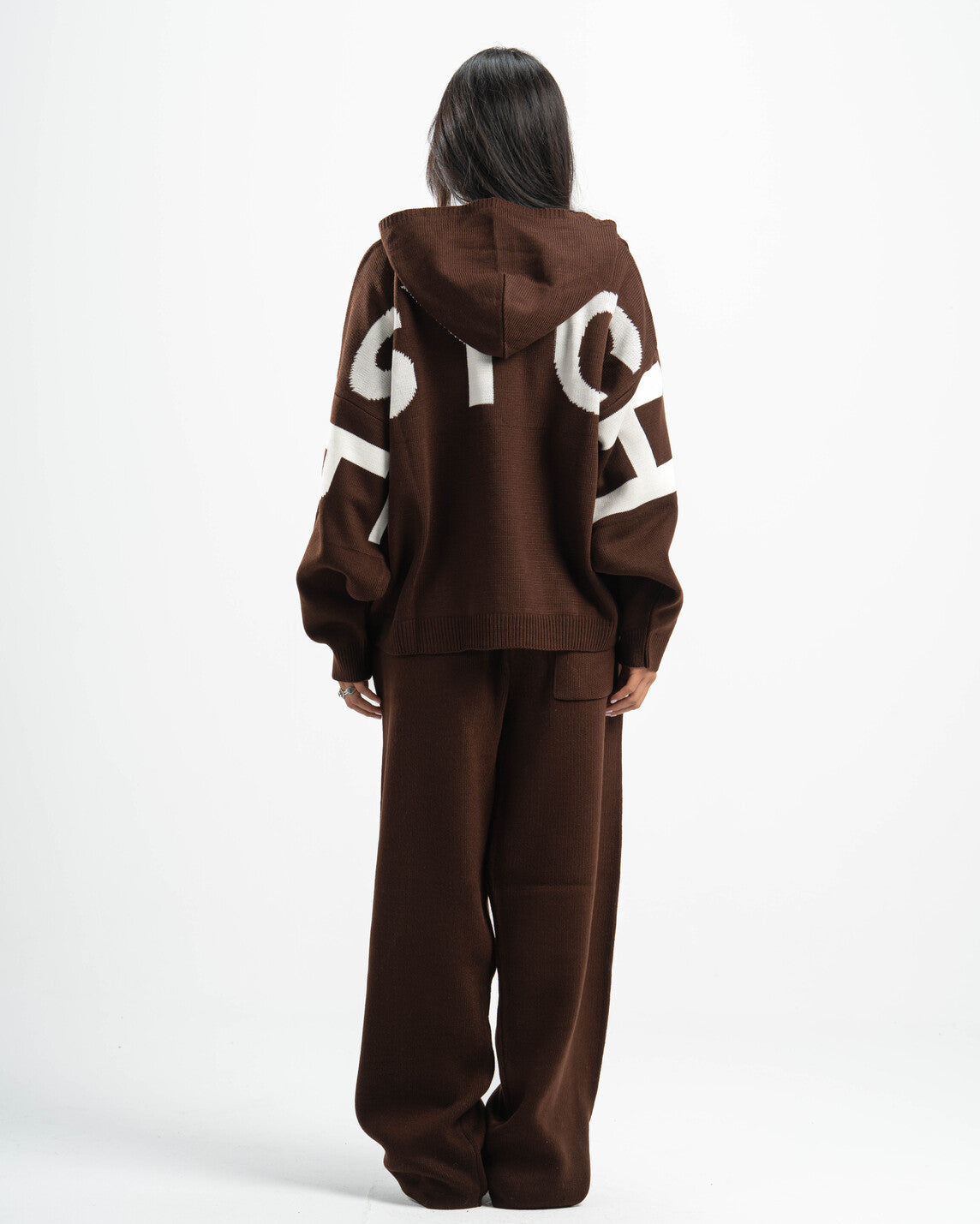 PSYCH BROWN KNITTED PANTS