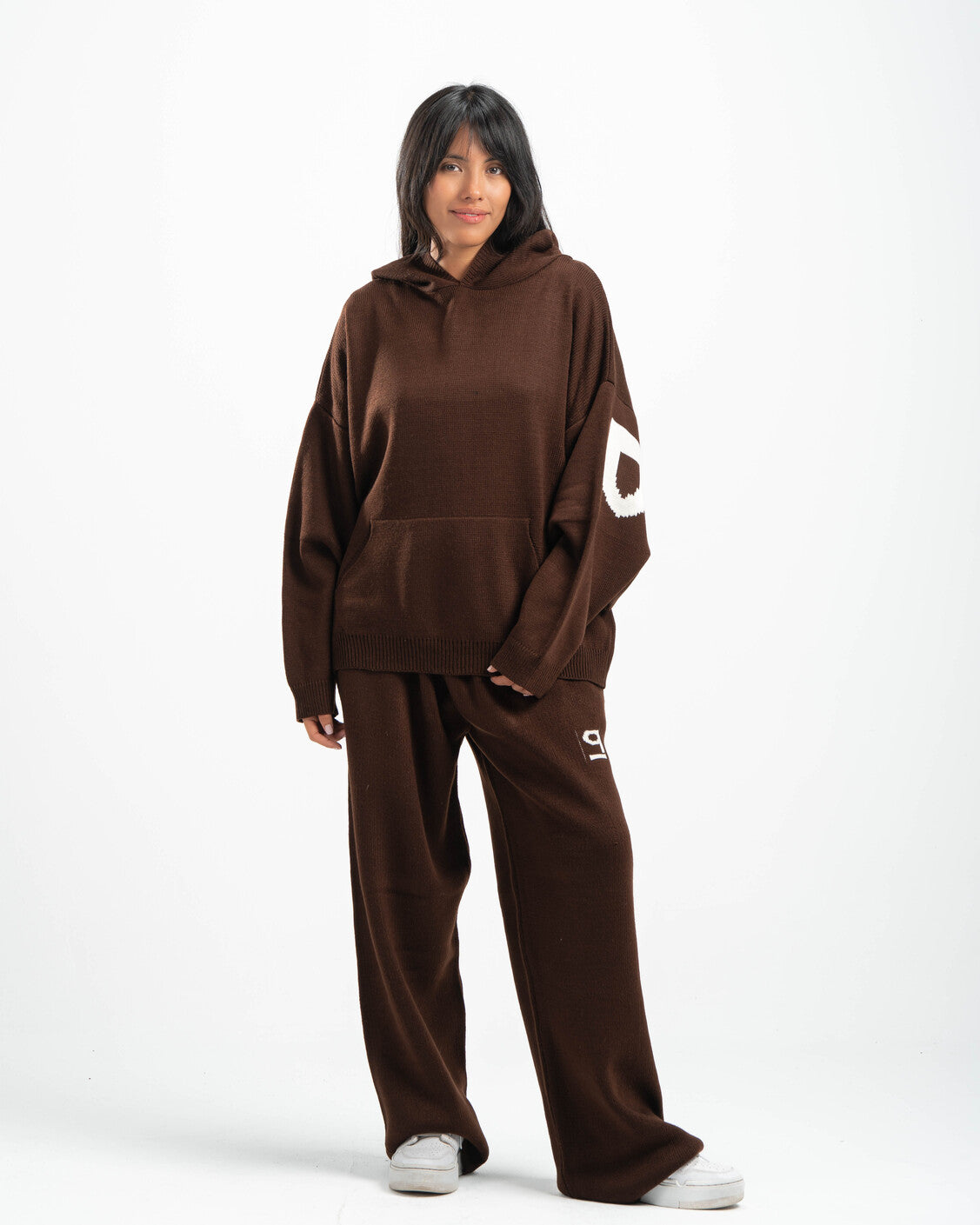 PSYCH BROWN KNITTED PANTS