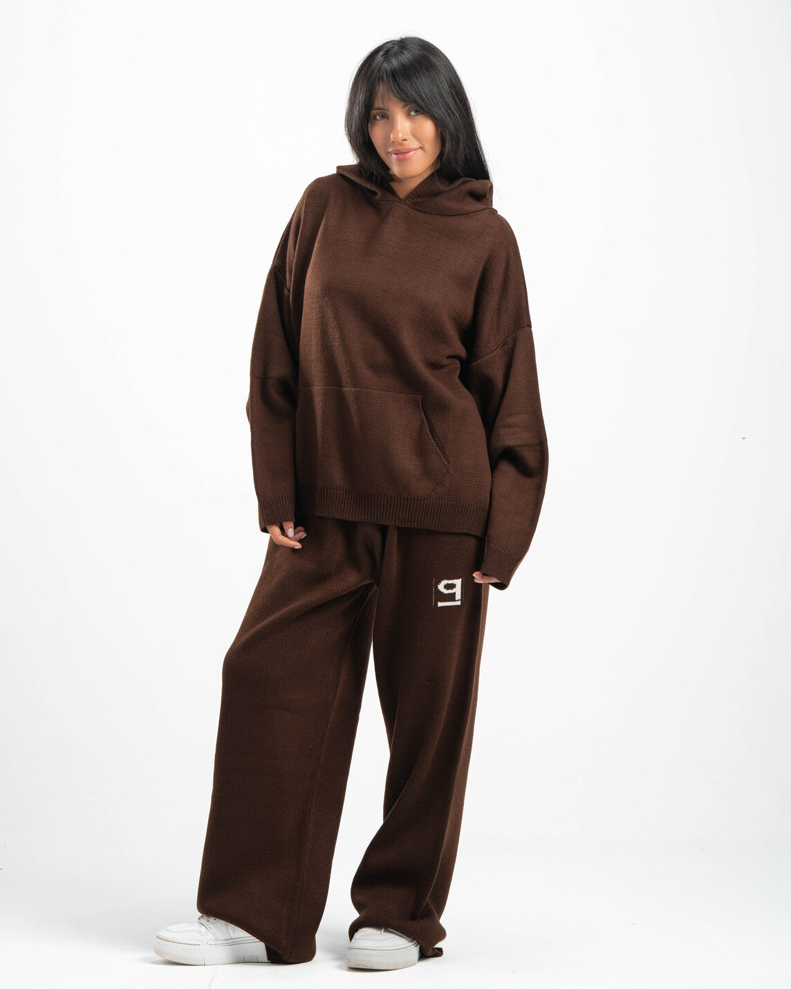 PSYCH BROWN KNITTED PANTS