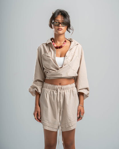 BEIGE COASTAL SHIRT