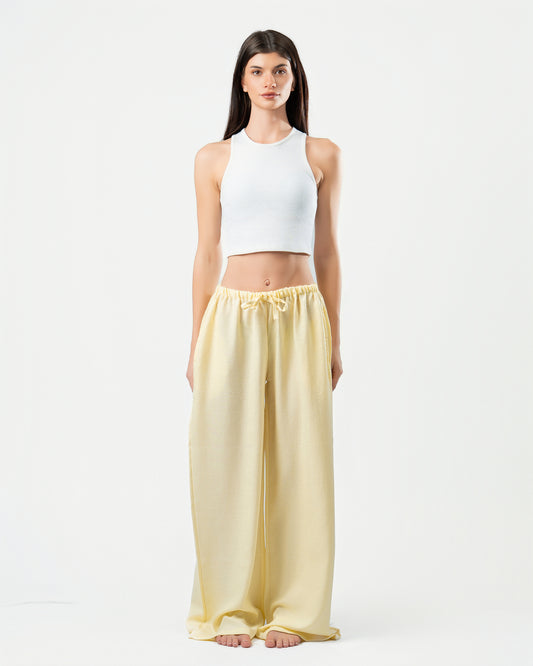 Yellow Linen Pants