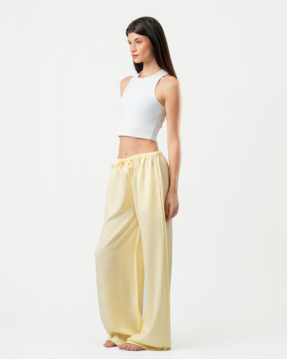 Yellow Linen Pants