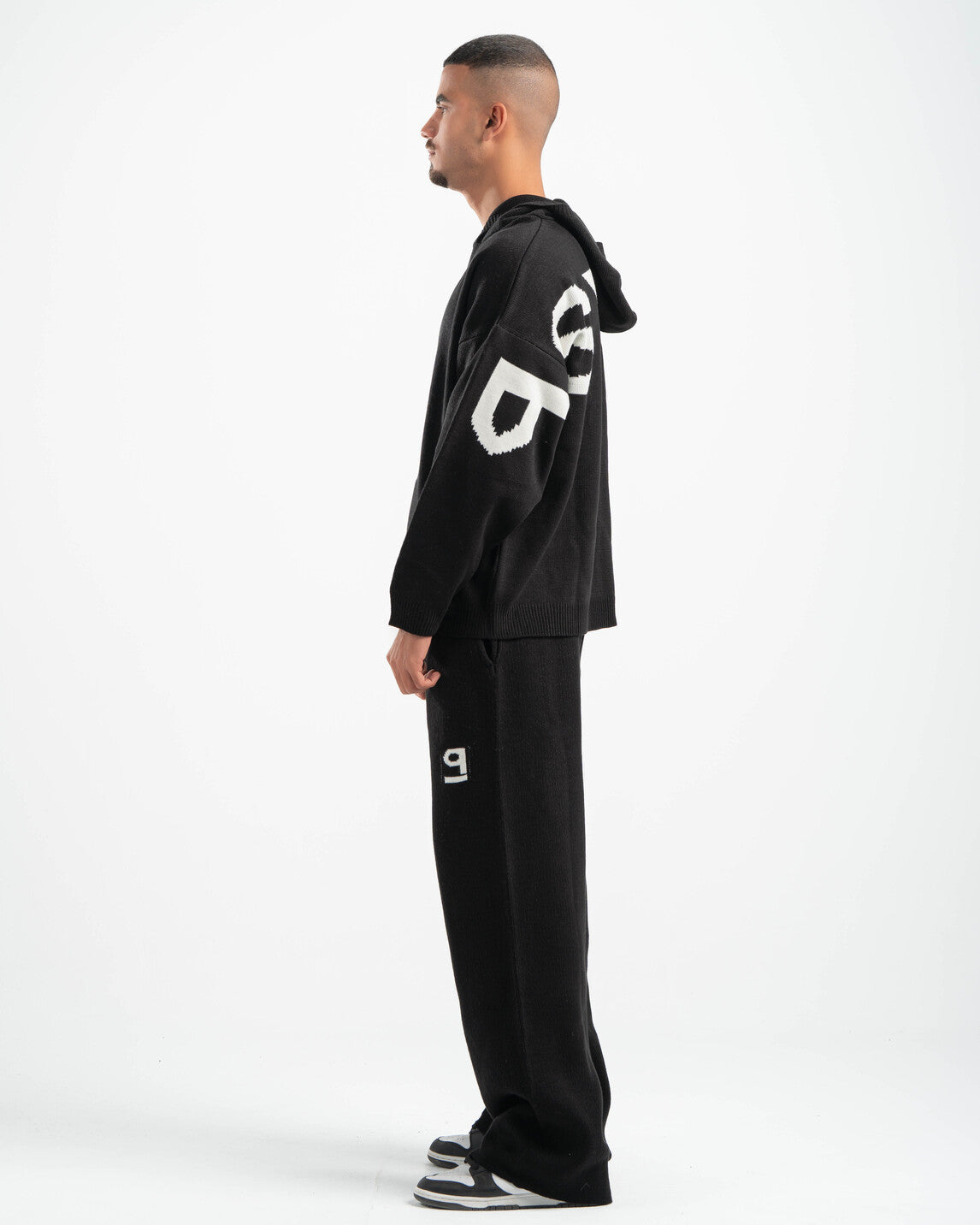 PSYCH BLACK KNITTED PANTS