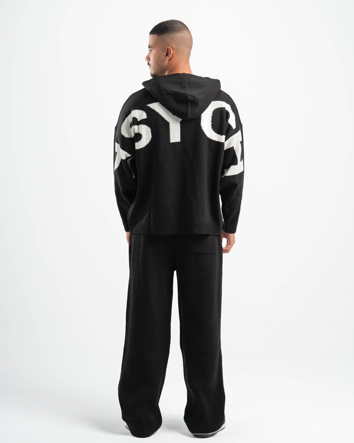 PSYCH BLACK KNITTED PANTS